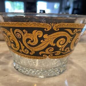 Vintage 60’s Culver Toledo Black ice bucket bowl RARE